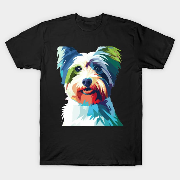 Biewer Terrier Pop Art - Dog Lover Gifts T-Shirt by PawPopArt